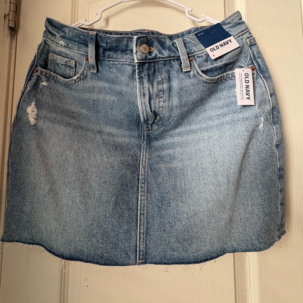 Old Navy Light Blue Denim Mini Skirt